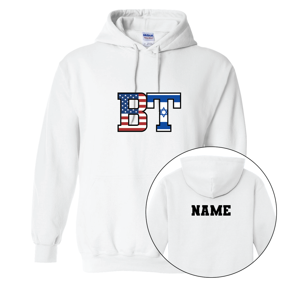 BT CHEST FLAGS CUSTOM HOODIE